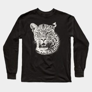 Leopard Portrait African Wildlife Long Sleeve T-Shirt